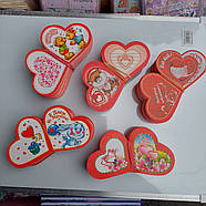 Листи Валентинки оптом 6*6 (12*6) см, фото 3