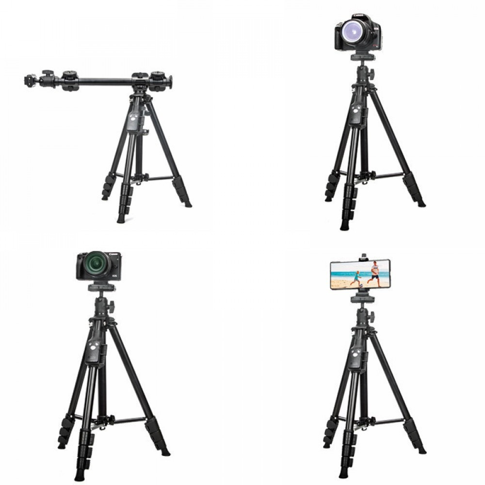 Штатив горизонтальний для фотоапарата і телефону 1.8 м  пультом Yunteng VCT-6109 Чорний, фото 1