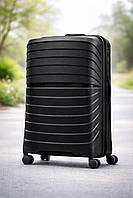 Чемодан в дорогу большой L на 4-х колесах из полипропилена с телескопической ручкой для путешествий