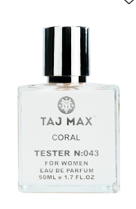 Парфумована вода TAJ MAX 043 CORAL 50 ml  Тестер 50 мл Концентрат, фото 1