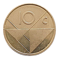 Аруба 10 центів, 1989