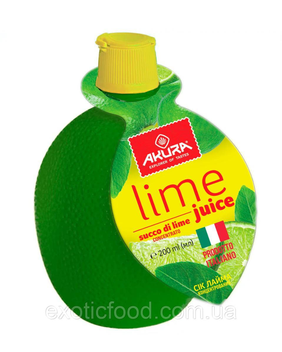 Сік лайма концентрований 200 мл ТМ "AKURA", фото 1