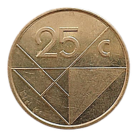 Аруба 25 центів, 1991