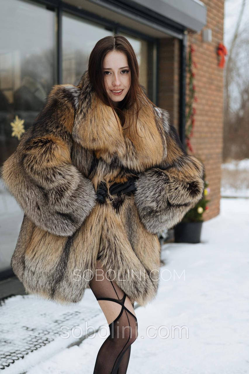 Шубка з хутра Cross 🦊 Fox, фото 1