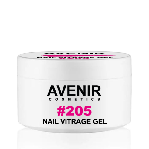 Вітражний гель для нарощування Avenir Vitrage#205 (Вітраж #205), 15 мл