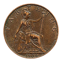 Велика Британія 1 фартінг, 1904