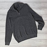 Чоловічий светр під горло на змійці, фото 5