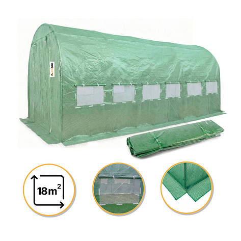 Теплична плівка для теплиці | 18 м² | зелена | армована тришарова | LEOBRO PREMIUM ​, фото 1