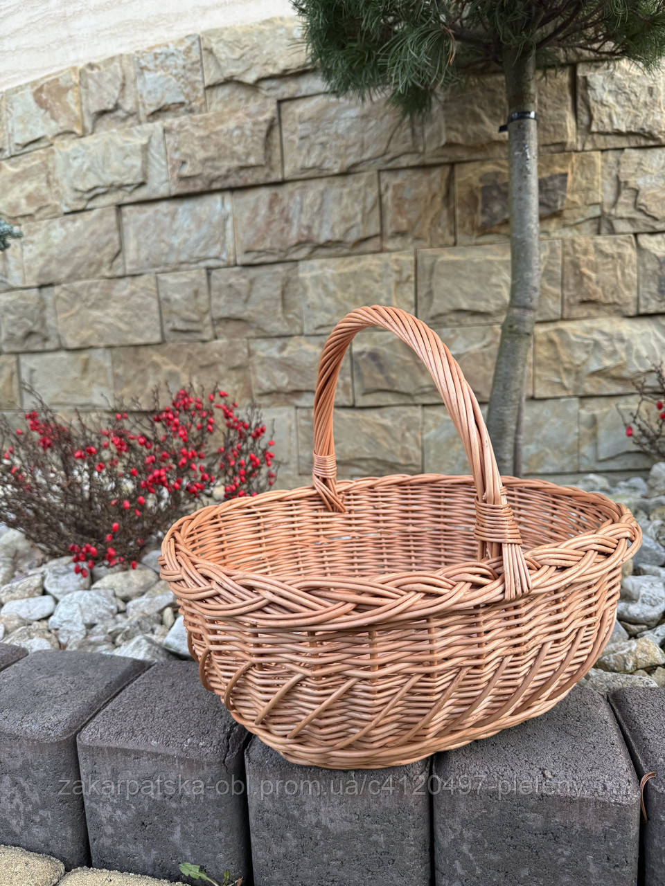Корзинка « Зброєна» в натуральному кольорі ., фото 1