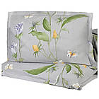 Наволочка MVM My Home Пісня квітів сіра з принтом 50x70см (BL-P-05 GRAY/PRINT)