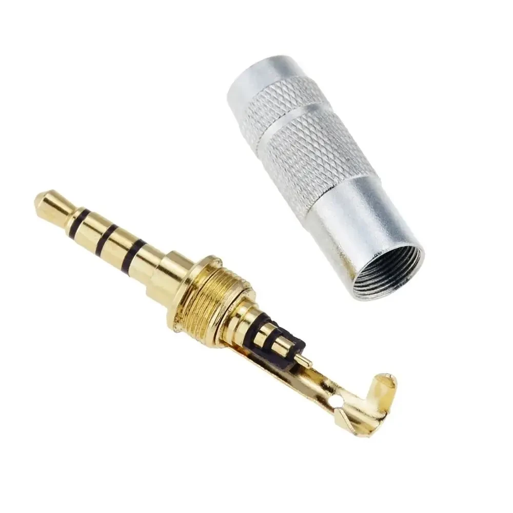 Аудіо стерео штекер 4к Jack 3.5-мм розбірний, фото 1