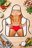 Фартух з приколом чоловік в червоних трусах 73 на 57 см різнобарвний