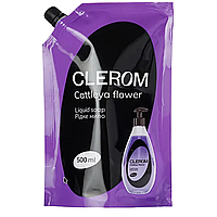 Рідке мило ТМ "Clerom" Cattleya flower 500 мл, дой-пак
