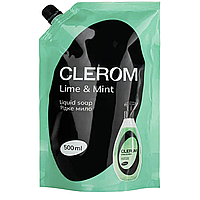 Рідке мило ТМ "Clerom" Lime and Mint 500 мл, дой-пак
