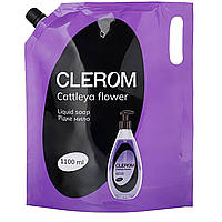 Рідке мило ТМ "Clerom" Cattleya flower 1000 мл, дой-пак