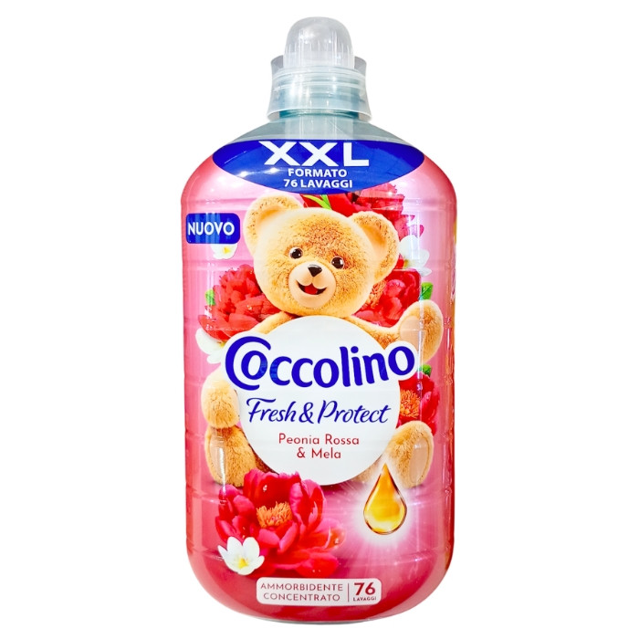 Ополіскувач для білизни Coccolino Fresh & Protect з ароматом червоної півонії та яблука 1750 мл, фото 1