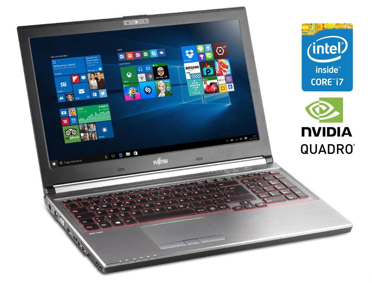 Ноутбук Fujitsu Celsius H760/ 15.6" (1920x1080)/ Core i7-6820HQ/ 16 GB RAM/ 512 GB SSD/ Quadro M2000M 4GB