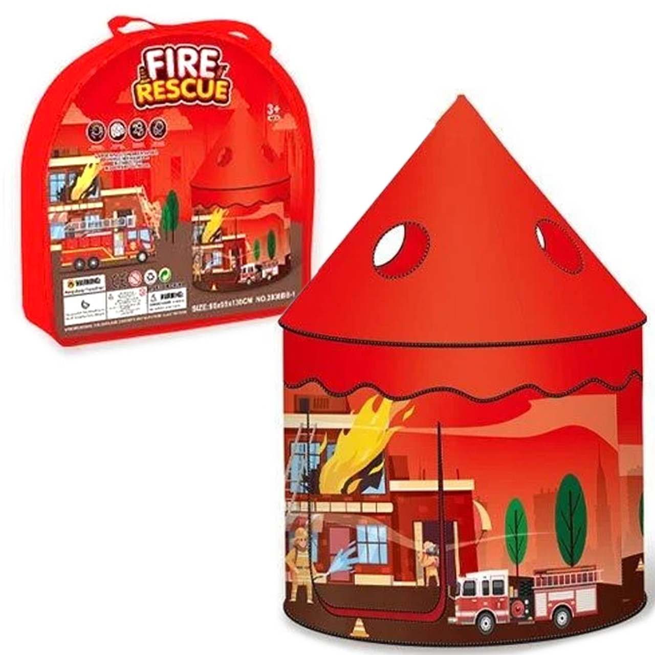 Дитячий ігровий намет будиночок палатка Пожежна служба в сумці 135*95*95 см (2038BB-1), фото 1
