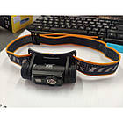 Стрічка для налобних ліхтарів Fenix одинарна AFH-03 чорна-оранжева світловідбиваюча легка, фото 9