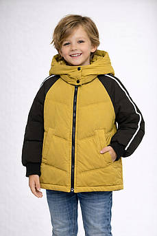 Куртка підліткова для хлопчика гірчичного кольору р.150 207876M