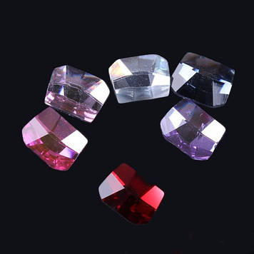 Стрази для дизайну нігтів.Квіт Rose (6х8мм).Цина за 1 шт.