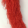 Страусове боа TM Glamora De'Lux, шестишарове, колір  Red Bright (024), 1 м, фото 3