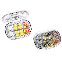 Органайзер для таблеток, Plastic Pill Organizer Waterproof Moisture-Proof, MEMOSAN, водонепроникний, вологостійкий, з 6