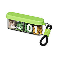 Органайзер для таблеток з ремінцем, Health 01 Portable Pill Organizer with Lanyard, MEMOSAN, водонепроникний, з 4 відділеннями,