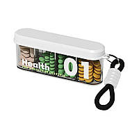 Органайзер для таблеток з ремінцем, Health 01 Portable Pill Organizer with Lanyard, MEMOSAN, водонепроникний, з 4 відділеннями,