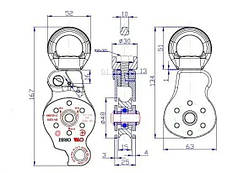 Ролик з вертлюгом First Ascent Orbi |neper-FA [n-FA (FA {FA 1-piho}
