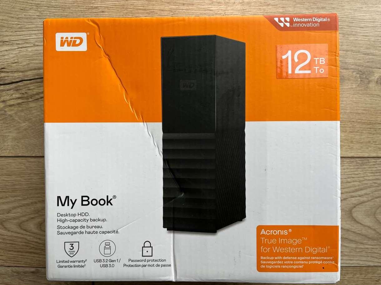 Жорсткий диск Western Digital My Book 12TB USB 3.0 (WDBBGB0120HBK), фото 1