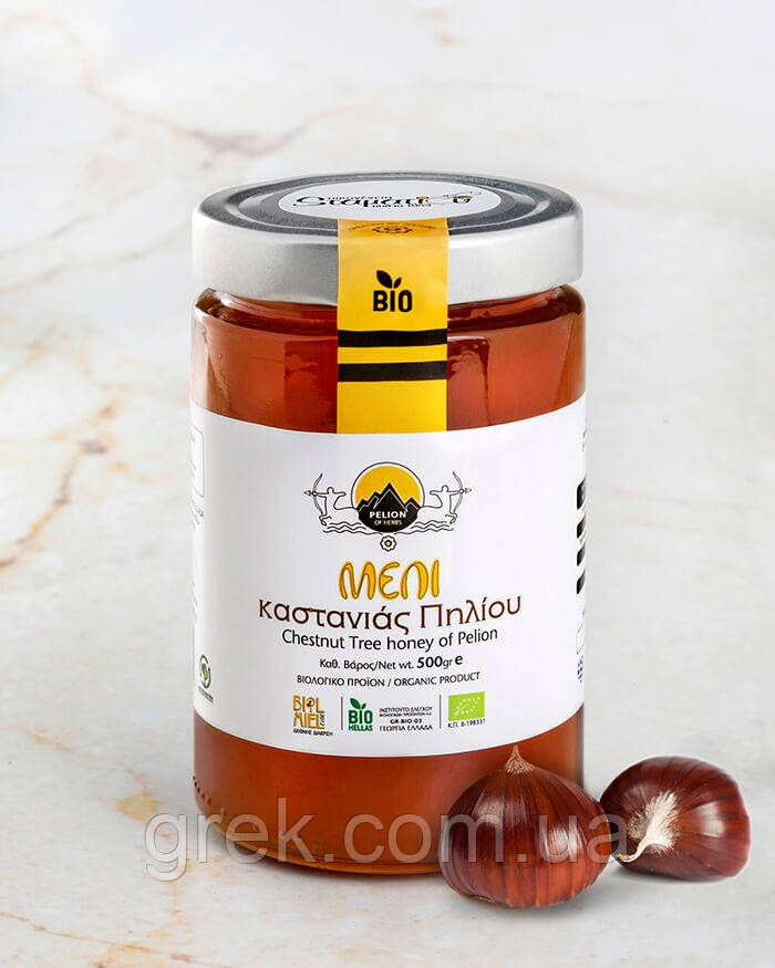 Мед каштановий органічний Bee Family, 500 г, фото 1