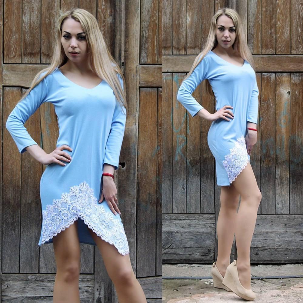 Стильне плаття з мереживом, фото 1