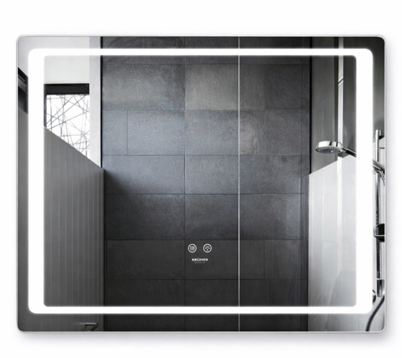 Дзеркало Kroner 90х70см з LED-підсвічуванням та антизапотіванням