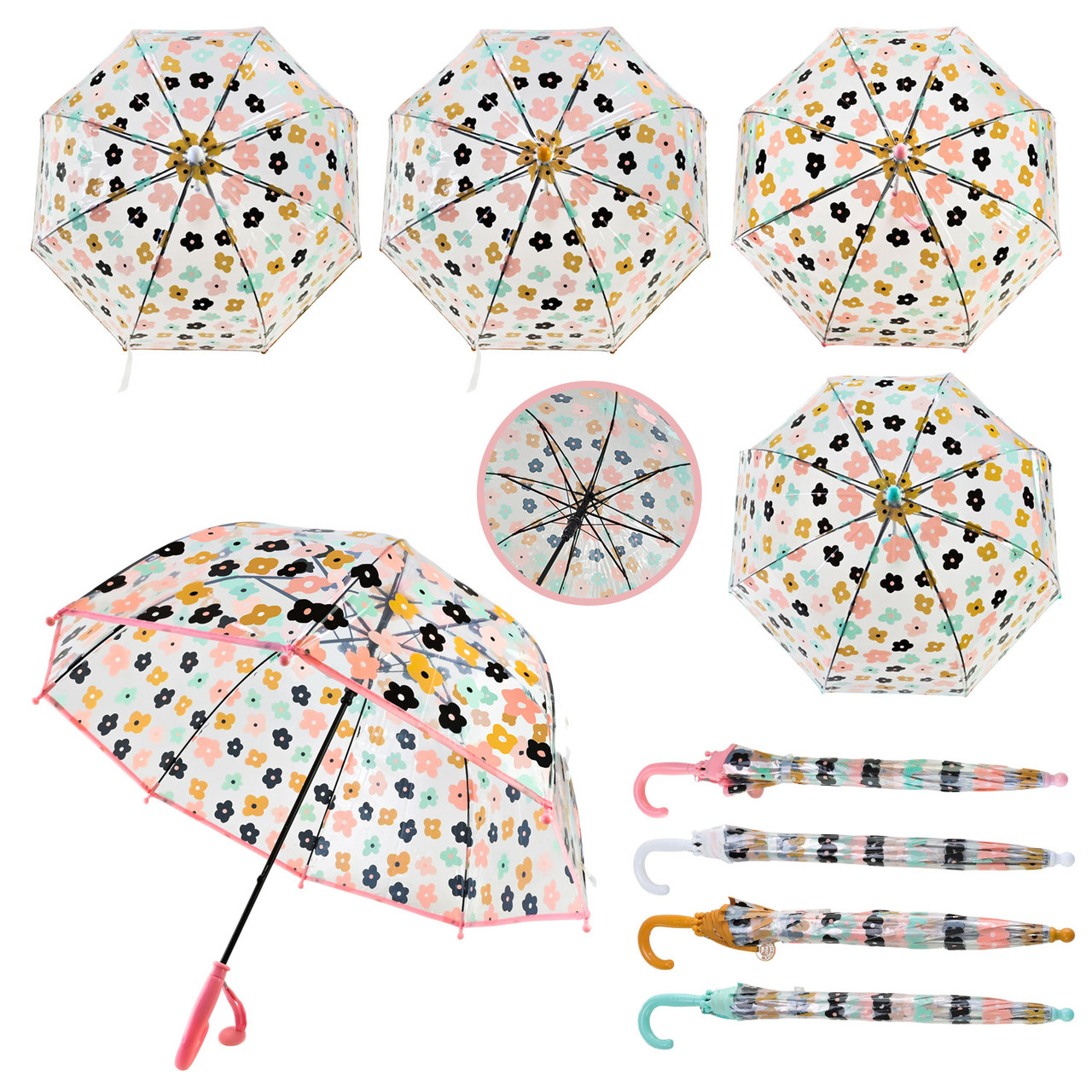 Парасолька RST031A 4 види 8 спиць 50 см купол 70 см довжина 65 см, фото 1