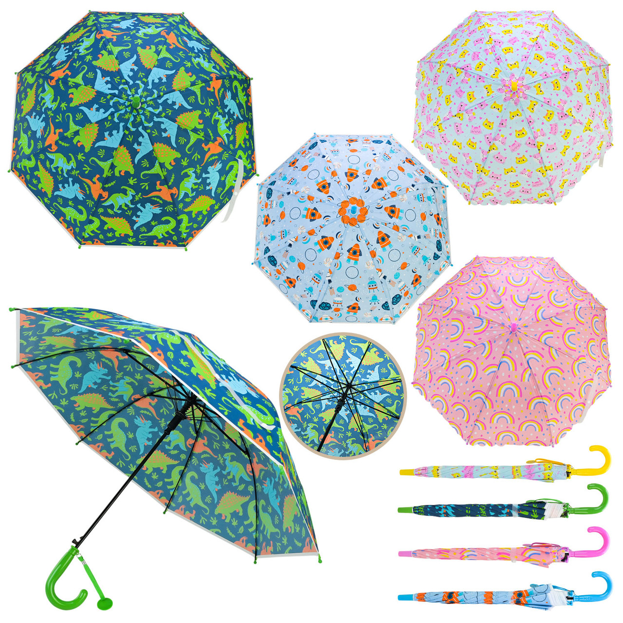 Парасолька RST026 дитяча 4 види 8 спиць R=50 см, фото 1