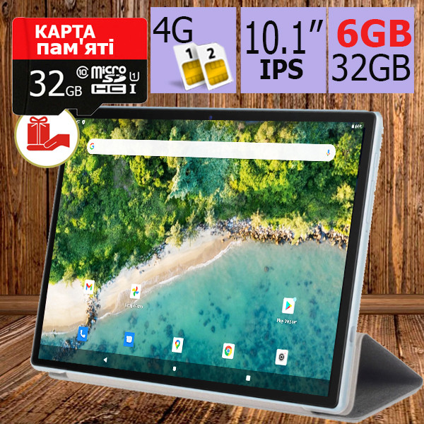 4G Планшет-телефон ASUS Z101 Plus 6GB/32GB, 3G\4G, 10.1 IPS + Чохол-книжка + Карта пам'яті 32GB!