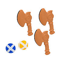 Дартс JB6109C 2 м'ячики 3 сокири 46 см, фото 5