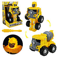 Іграшковий набір LM6105A робот перетворюється на машину з викруткою, фото 2