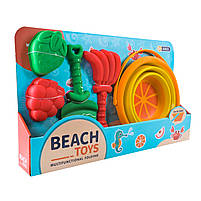 Набір для піску 2301CW відро паски лопатки, фото 2