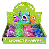 Пострибунчик PR2516 6,5 см світиться 4 види 12 шт дисплей, фото 2