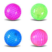 Пострибунчик PR2516 6,5 см світиться 4 види 12 шт дисплей, фото 4