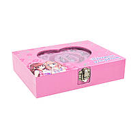 Набір аксесуарів для дівчаток B4352 типу Пандора в скриньці-серце 2 браслета 2 підвіски 36 шармів, фото 2