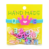 Аксесуари для дівчаток Cel241108 браслети зі змінними літерами та пеналом мікс видів, фото 4