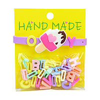 Аксесуари для дівчаток Cel241108 браслети зі змінними літерами та пеналом мікс видів, фото 5