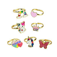 Набір аксесуарів для дівчаток Beauty Star B4364 кільця 7 видів, фото 4
