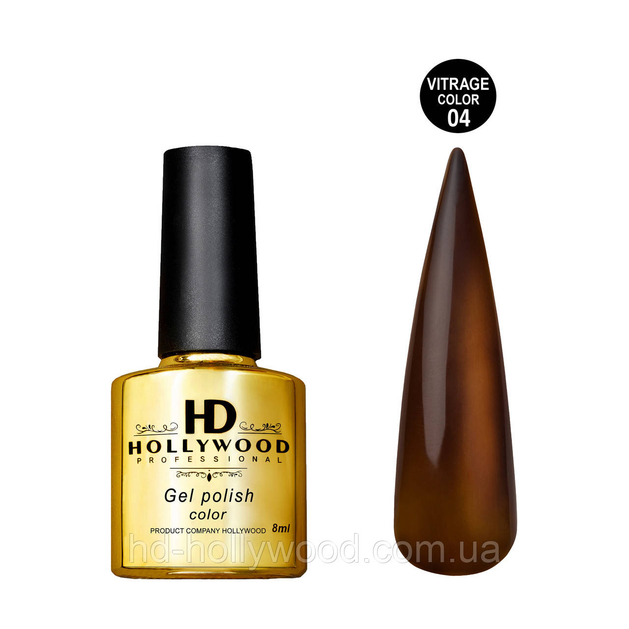 Вітражний гель-лак 04 HD Hollywood 8 мл, фото 1