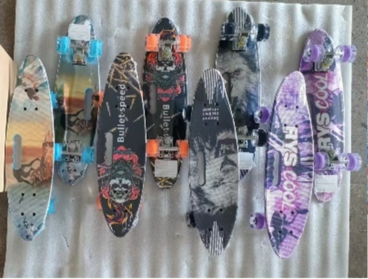 Пенніборд SC25135 з колесами, що світяться 4 види., фото 1