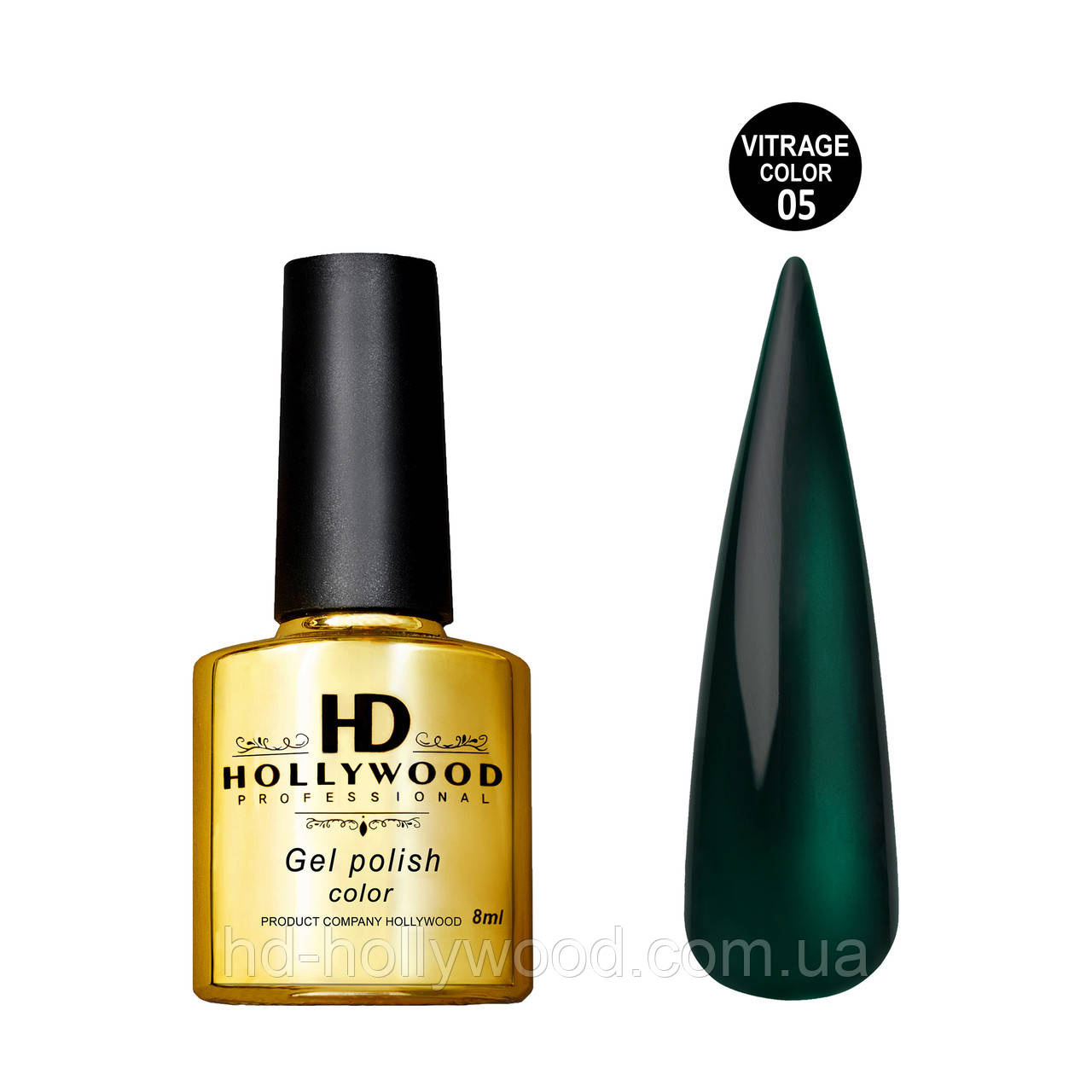 Вітражний гель-лак 05 HD Hollywood 8 мл, фото 1