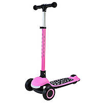 Самокат 3-х колісний SC9026 складний музичний зі світними колесами PU LED 3 кольори, фото 5